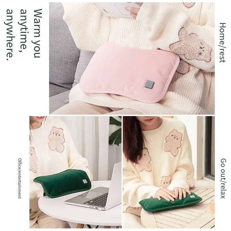 USB Rechargeable Graphene Hot Water Bag & Hand Warmer – Adjustable Temperature