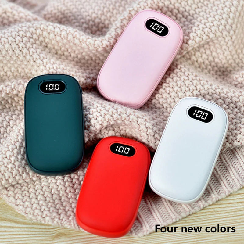 2-in-1 Hand Warmer & Power Bank – USB Rechargeable Mini Pocket Heater