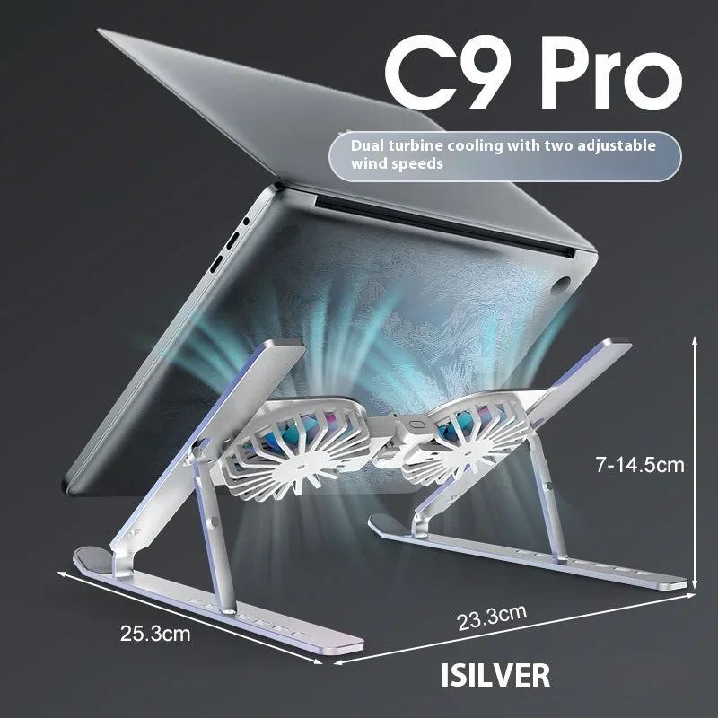 Adjustable Aluminium Laptop Stand with Air-Cooled Heat Dissipation
