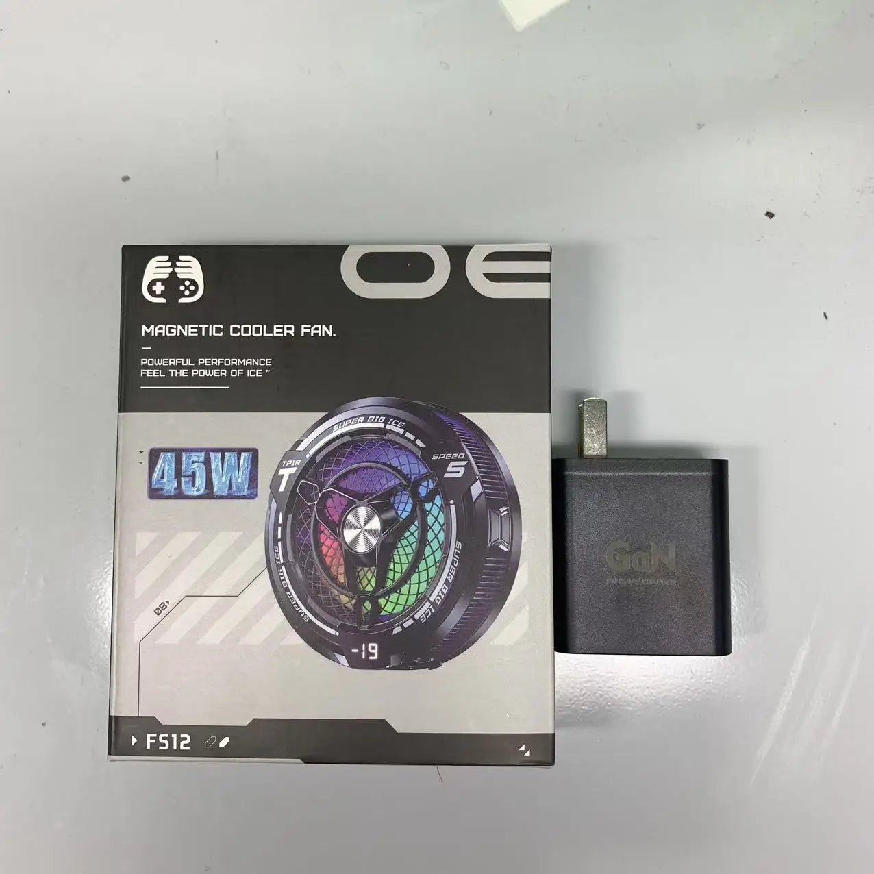 FS12 45W RGB Magnetic Tablet & Gaming Phone Cooler with LED | Makwando