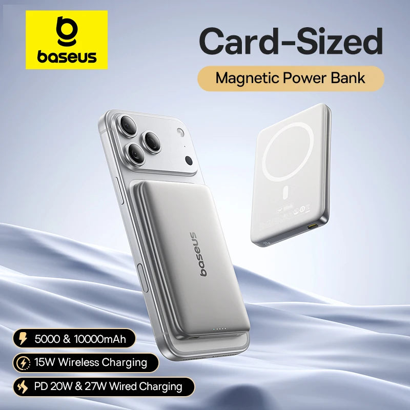 Baseus Slim Magnetic Power Bank – 5000mAh or 10000mAh