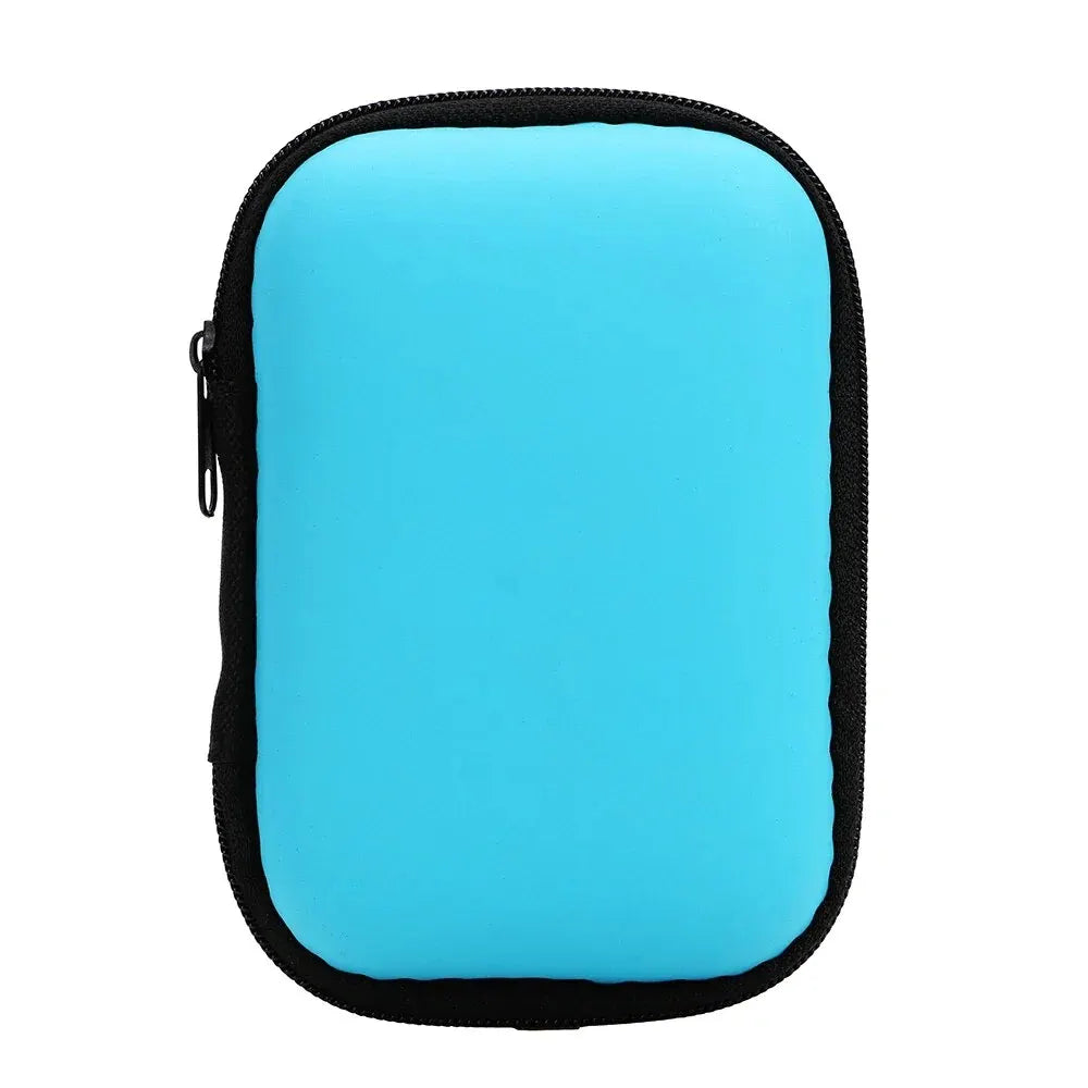 Portable Travel Cable Organiser Bag – Zipper Storage for Earphones & Chargers
