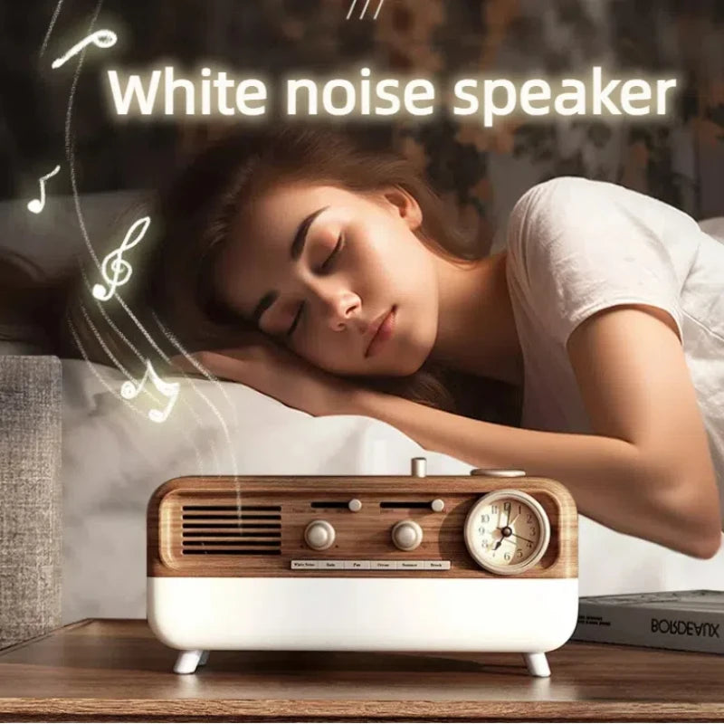 Retro Bluetooth Sleep Speaker with White Noise & LED Mood Light