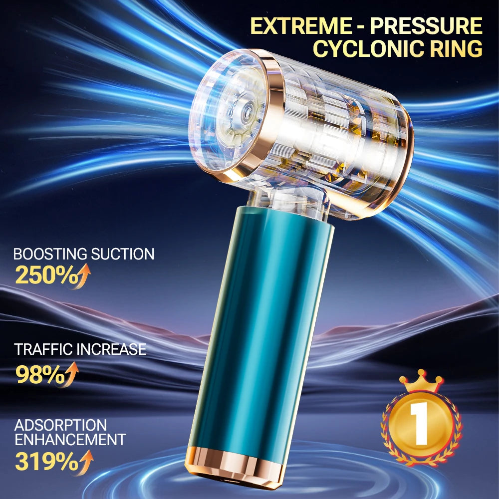 SZUK Mini Car Vacuum Cleaner 165000PA – Wireless Type-C Charging