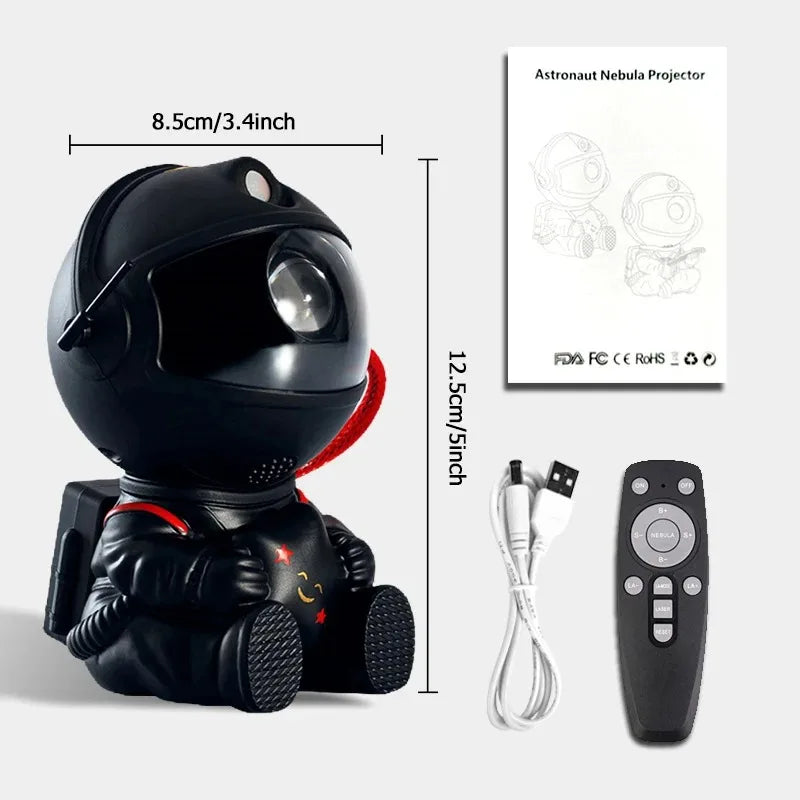 Astronaut Galaxy Projector – Starry Nebula LED Ceiling Lamp, Kids Gift
